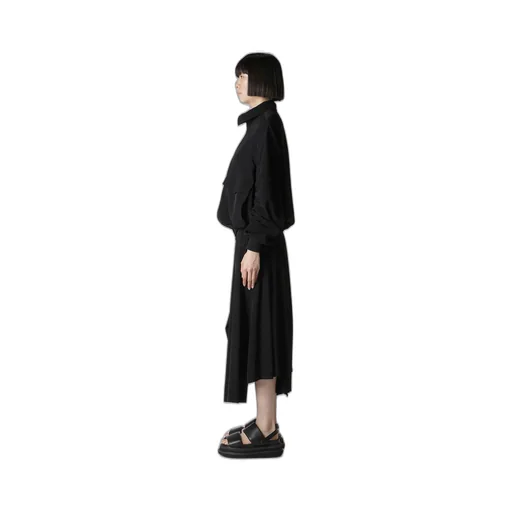 Ta/Pe Crepe De Chine Shirring Sleeve Jacket