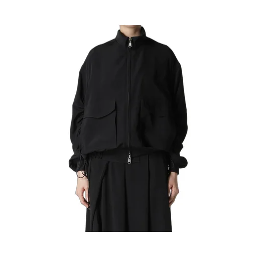 Ta/Pe Crepe De Chine Shirring Sleeve Jacket