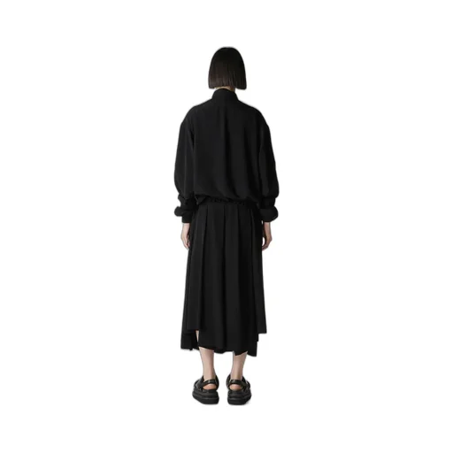 Ta/Pe Crepe De Chine Shirring Sleeve Jacket