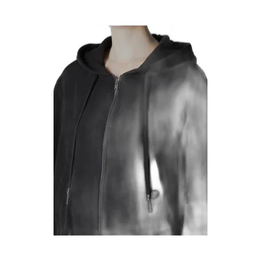 Ta/Pe Crepe De Chine Hooded Bomber Jkt
