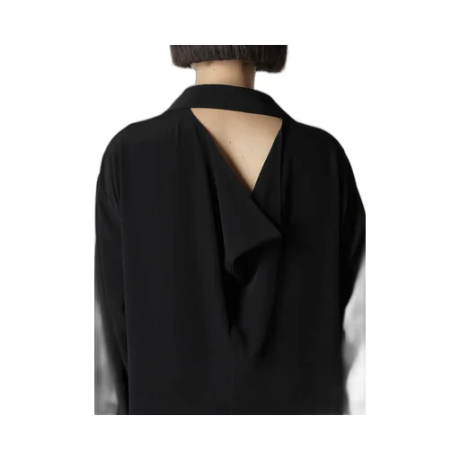Ta/Pe Crepe De Chine Relaxed Fit Shirt Dress