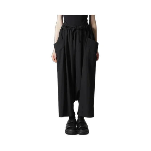 Gabardine Big Pocket Sarouel Pants