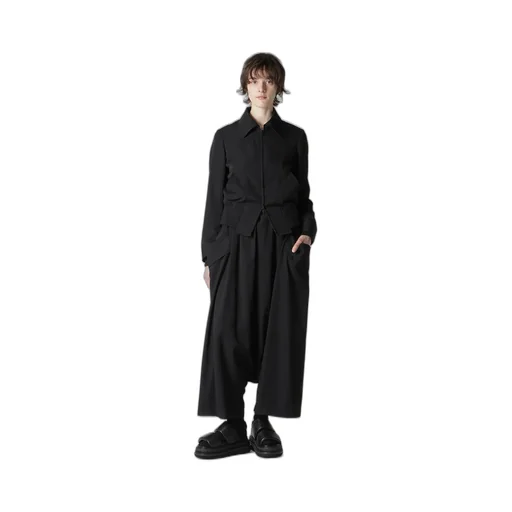 Gabardine Big Pocket Sarouel Pants
