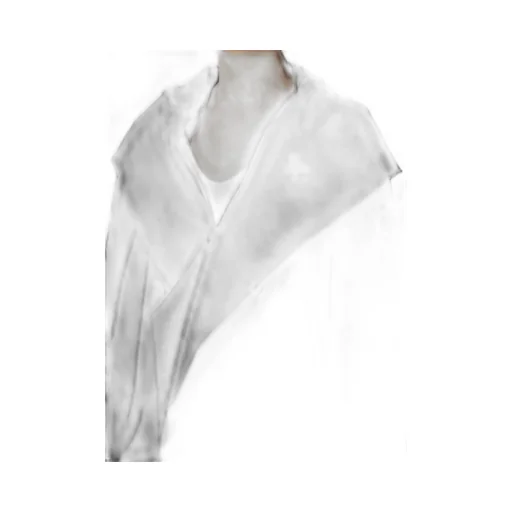 Ta/Pe Crepe De Chine Hooded Cape Coat
