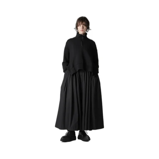 Liy/C French Terry Flared Half-Zip Pullover