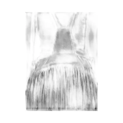 Ta/Pe Crepe De Chine Front Button Suspender Skirt