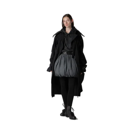 10Oz Uneven Yarn Denim A Snap Button Big Coat