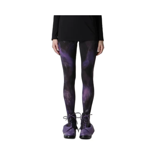 Purple A Pattern Basic Leggings