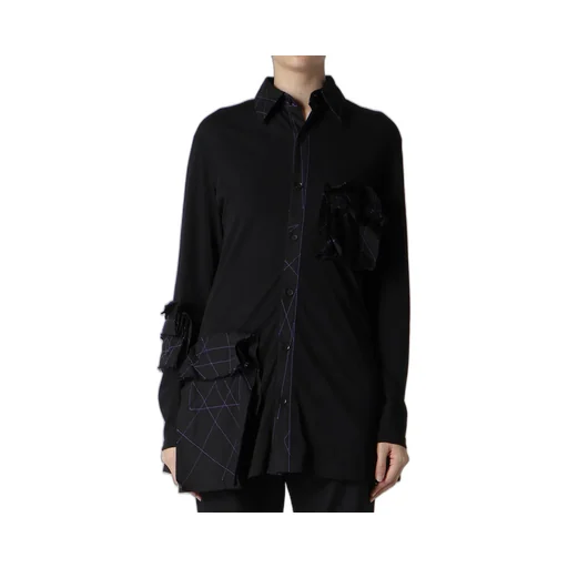 Cotton Single Jersey Color Stitched Blouse G