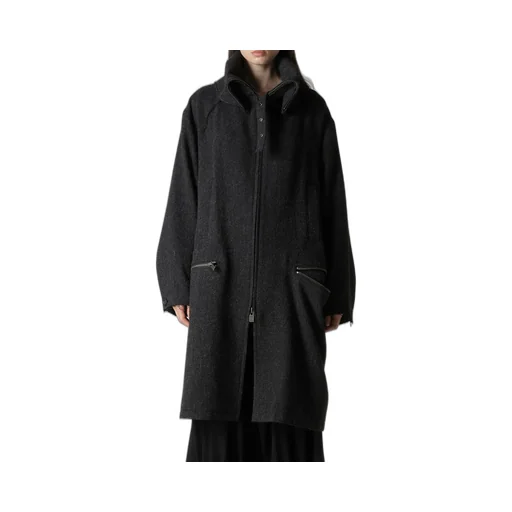 Tweed Cloth B Collar Coat