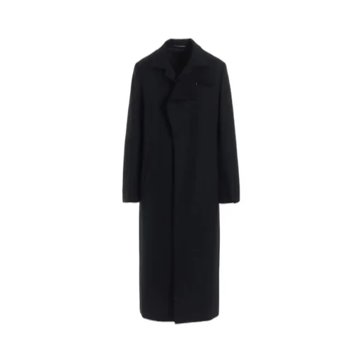W/Saxony R Double Layered Long Coat