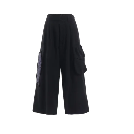 Wool Viyella L Out Pocket Wide Pants