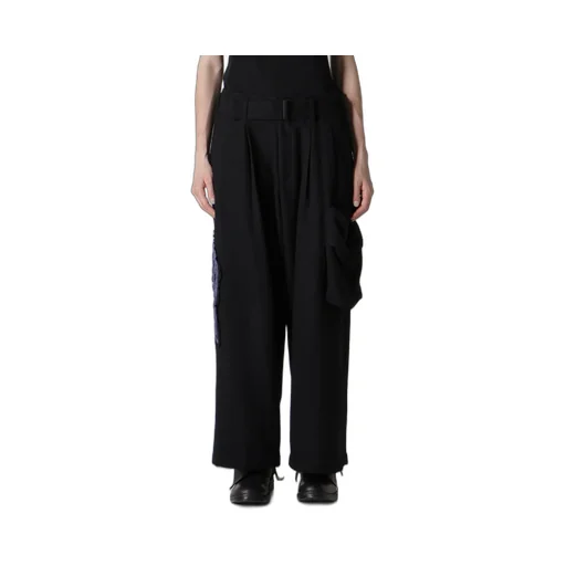 Wool Viyella L Out Pocket Wide Pants