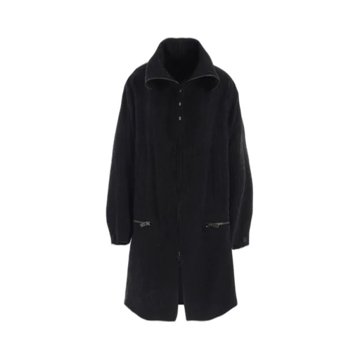 Tweed Cloth B Collar Coat