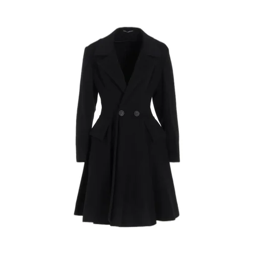 W/Ca Beaver Cloth Paneled Flare Coat