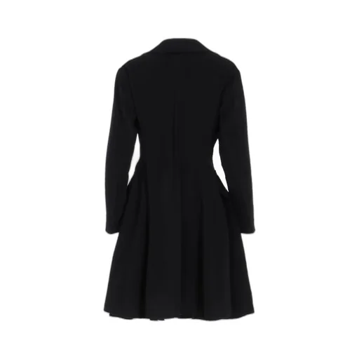 W/Ca Beaver Cloth Paneled Flare Coat