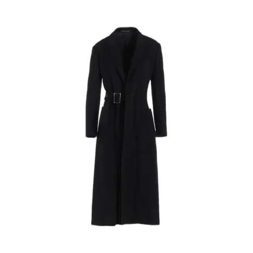 W/Ca Beaver Cloth Waist Belt D Coat