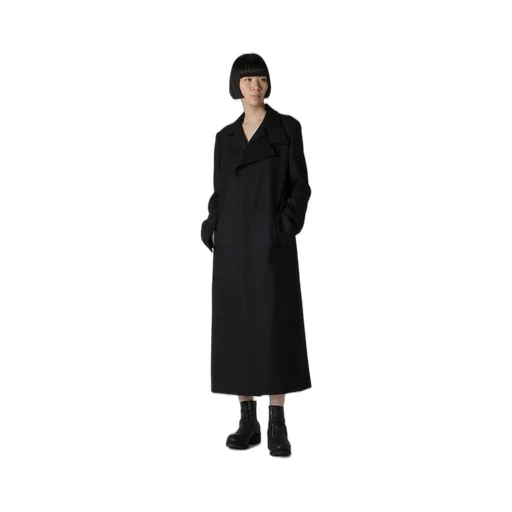 W/Saxony R Double Layered Long Coat