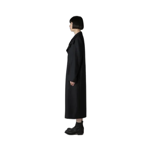 W/Saxony R Double Layered Long Coat