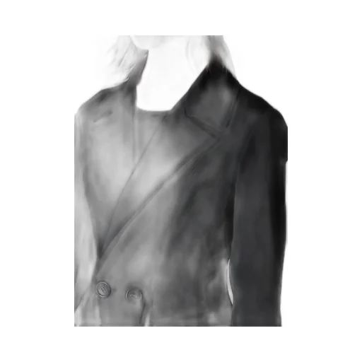 Gabardine Paneled Flare Coat