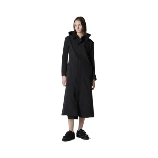Ny/Si Taffeta Hooded Zip Coat