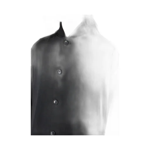 Gabardine Padded Drape Coat