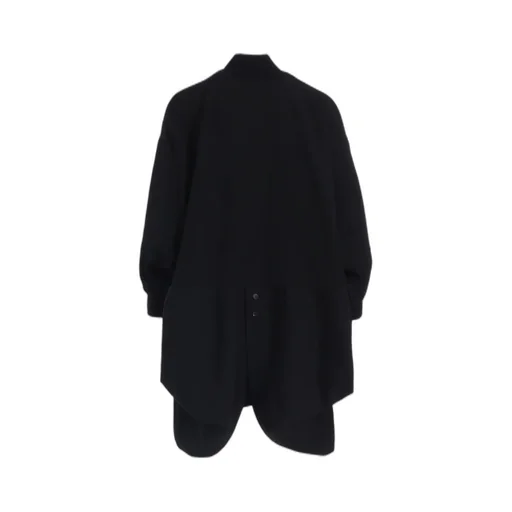 Gabardine Padded Drape Coat