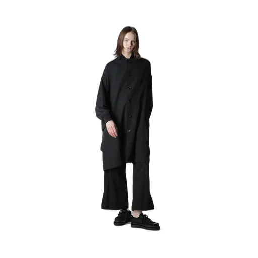 Gabardine Padded Drape Coat