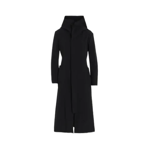 Ny/Si Taffeta Hooded Zip Coat