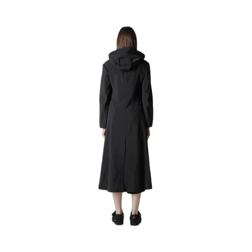 Ny/Si Taffeta Hooded Zip Coat