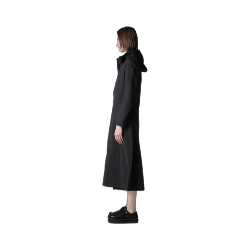 Ny/Si Taffeta Hooded Zip Coat