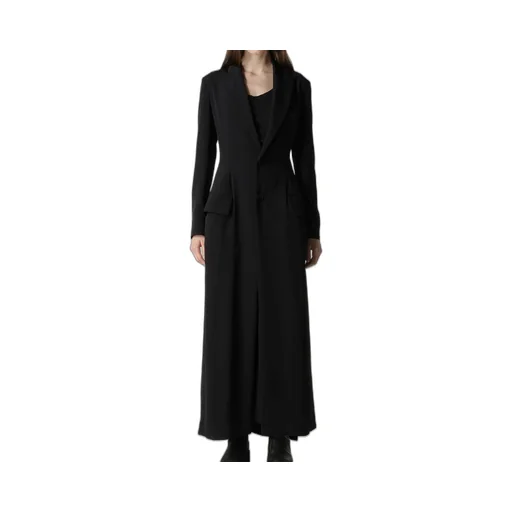 Ta/Pe Crepe De Chine Back Lace Up Long Coat