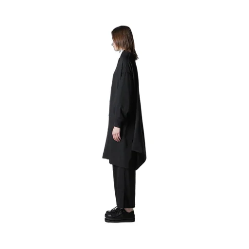 Gabardine Padded Drape Coat