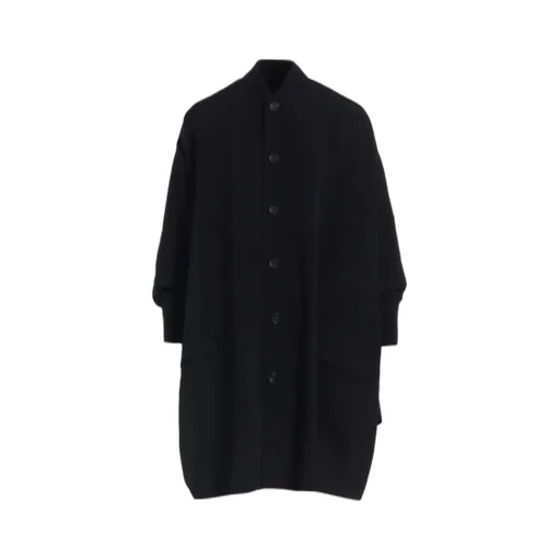Gabardine Padded Drape Coat