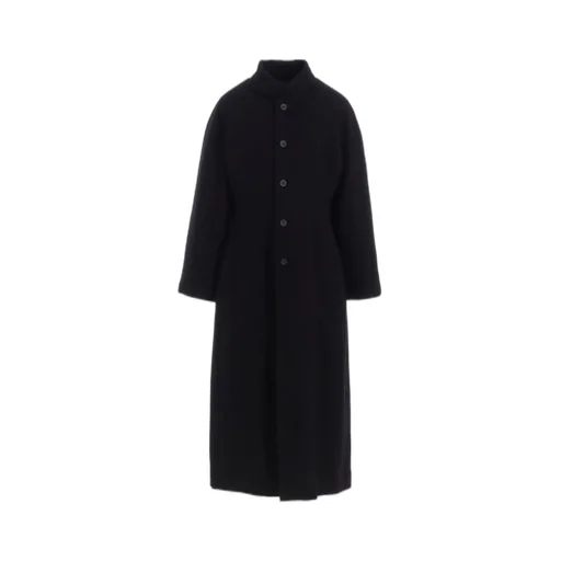 Wool Viyella Reversible Stand Collar Coat