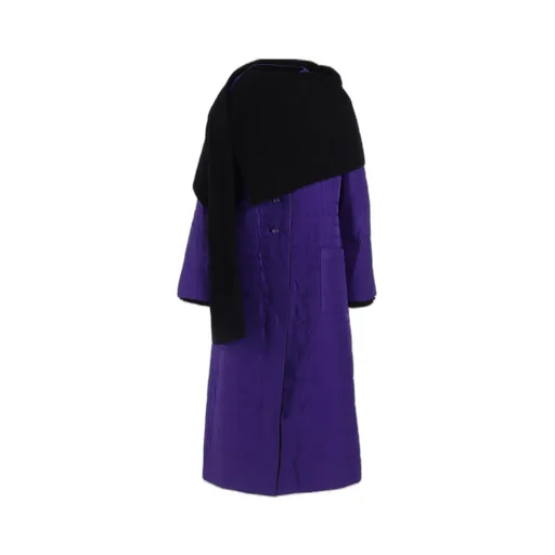 Wool Viyella Reversible Stole D Coat