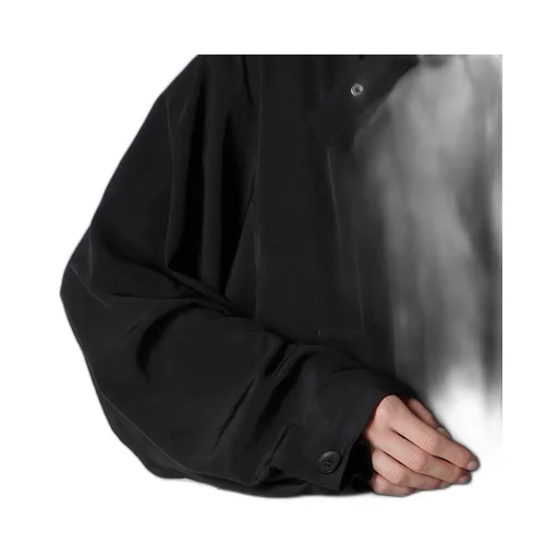 Ta/Pe Crepe De Chine B Collar Coat