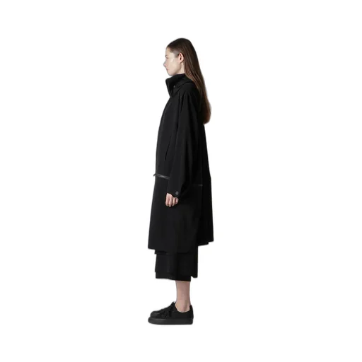 Ta/Pe Crepe De Chine B Collar Coat