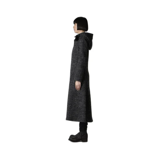 Handmade Tweed Hooded Zip Coat