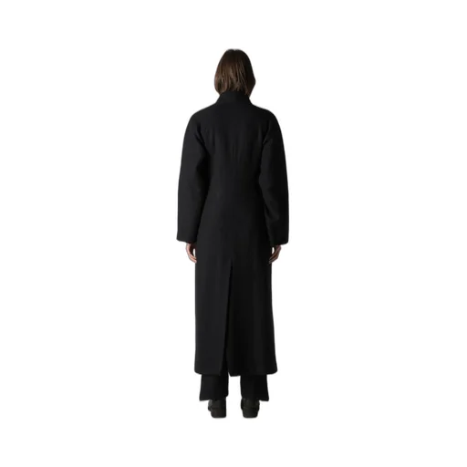 Wool Viyella Reversible Stand Collar Coat