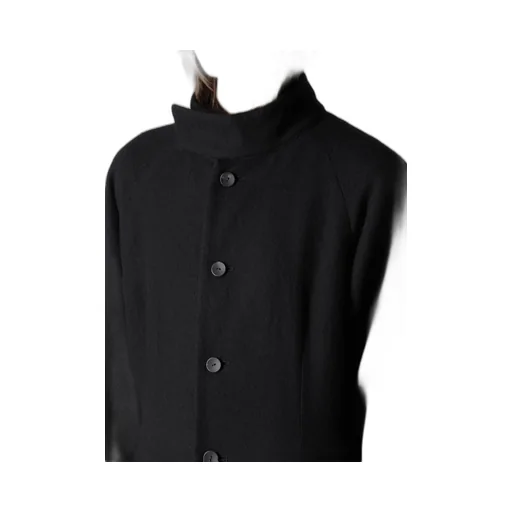 Wool Viyella Reversible Stand Collar Coat
