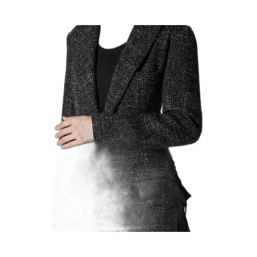 Handmade Tweed Back Lace Up Long Coat