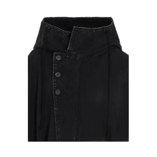 Permanganate Bleached Denim Dolman Slv Coat
