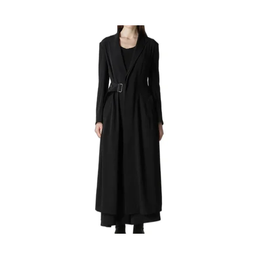 Ta/Pe Crepe De Chine Waist Belt D Coat