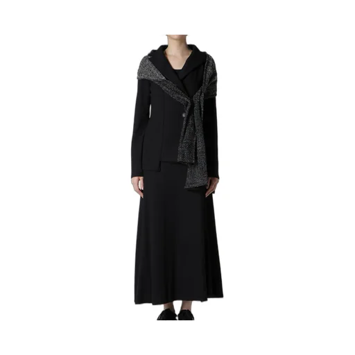 Soft Wollen 1/14 Fabric Combi O Collar Jacket