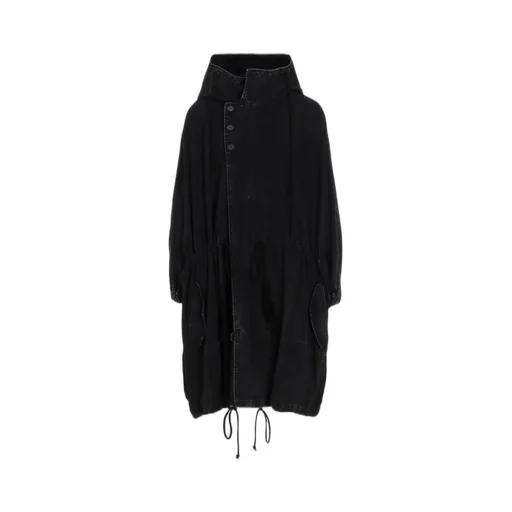Permanganate Bleached Denim Dolman Slv Coat