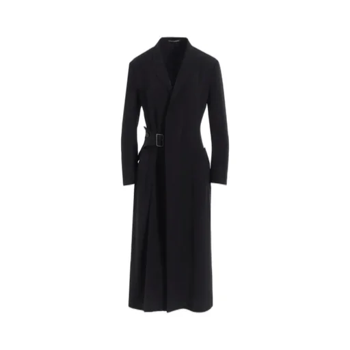 Ta/Pe Crepe De Chine Waist Belt D Coat