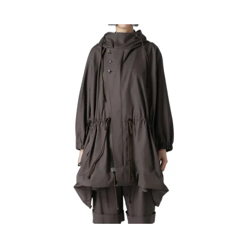 S High-Twisted Gabardine Dolman Slv Coat