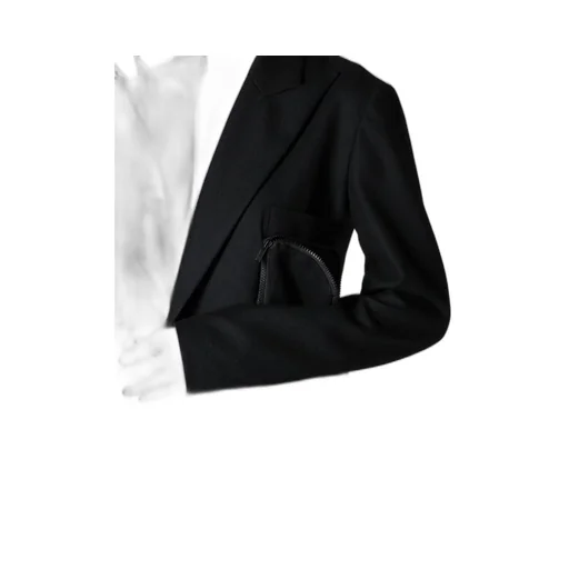 W/Saxony Zip Detail Jacket