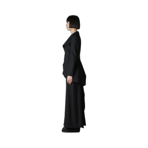 W/Saxony Asm Rounded Hem Jacket